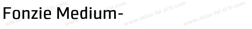 Fonzie Medium字体转换